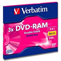Verbatim 43492 - Lote de DVD-RAM de Doble Cara (9-4 GB)